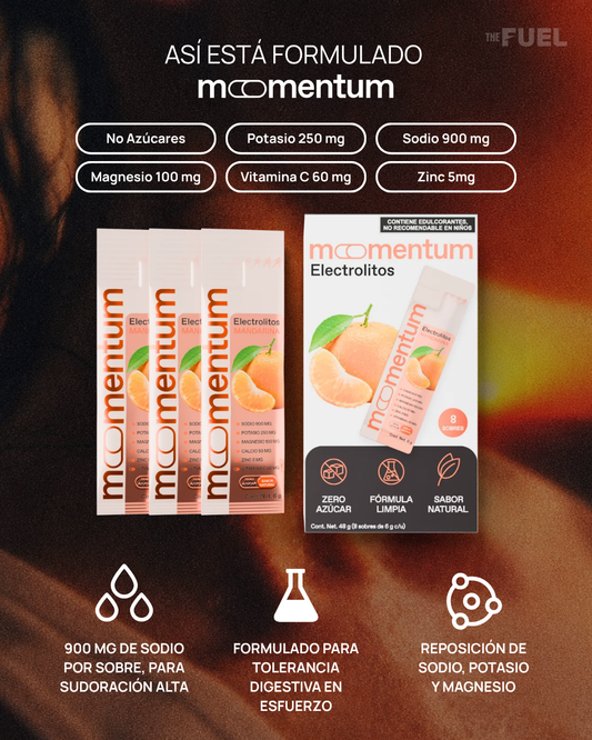 Momentum Electrolitos - Caja con 8 Sobres