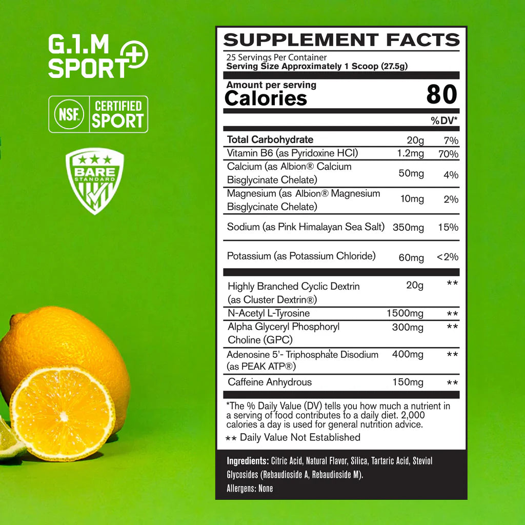 G.1.M Sport + / Endurance + Electrolytes + Caffeine