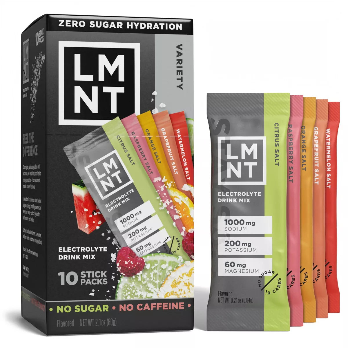 LMNT Electrolytes Zero-Sugar 10 pack